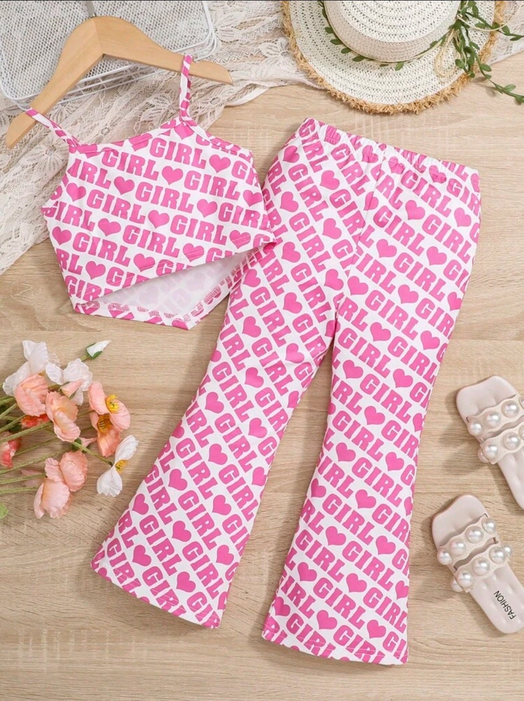 Sassy Pink Heart 2 Piece Set