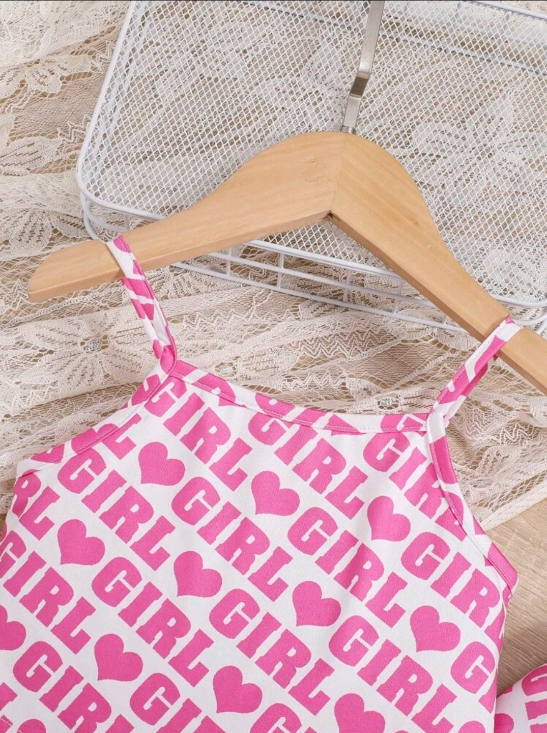 Sassy Pink Heart 2 Piece Set