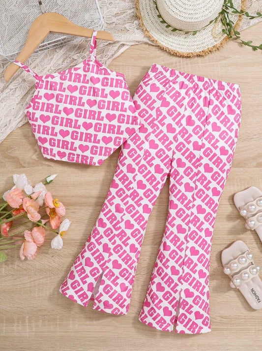 Sassy Pink Heart 2 Piece Set