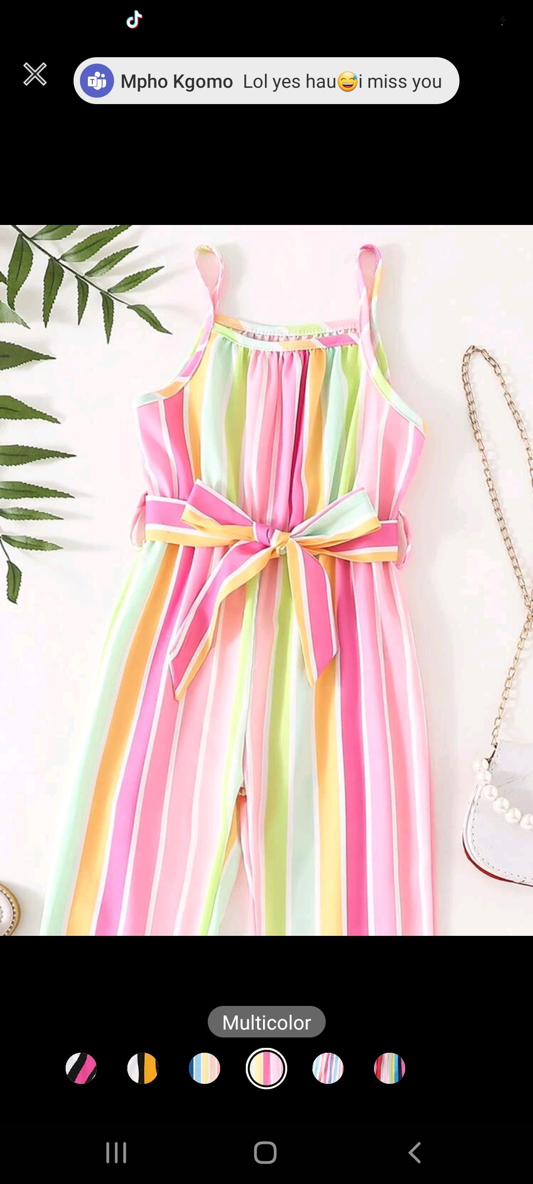 Rainbow Colour Jumpsuit