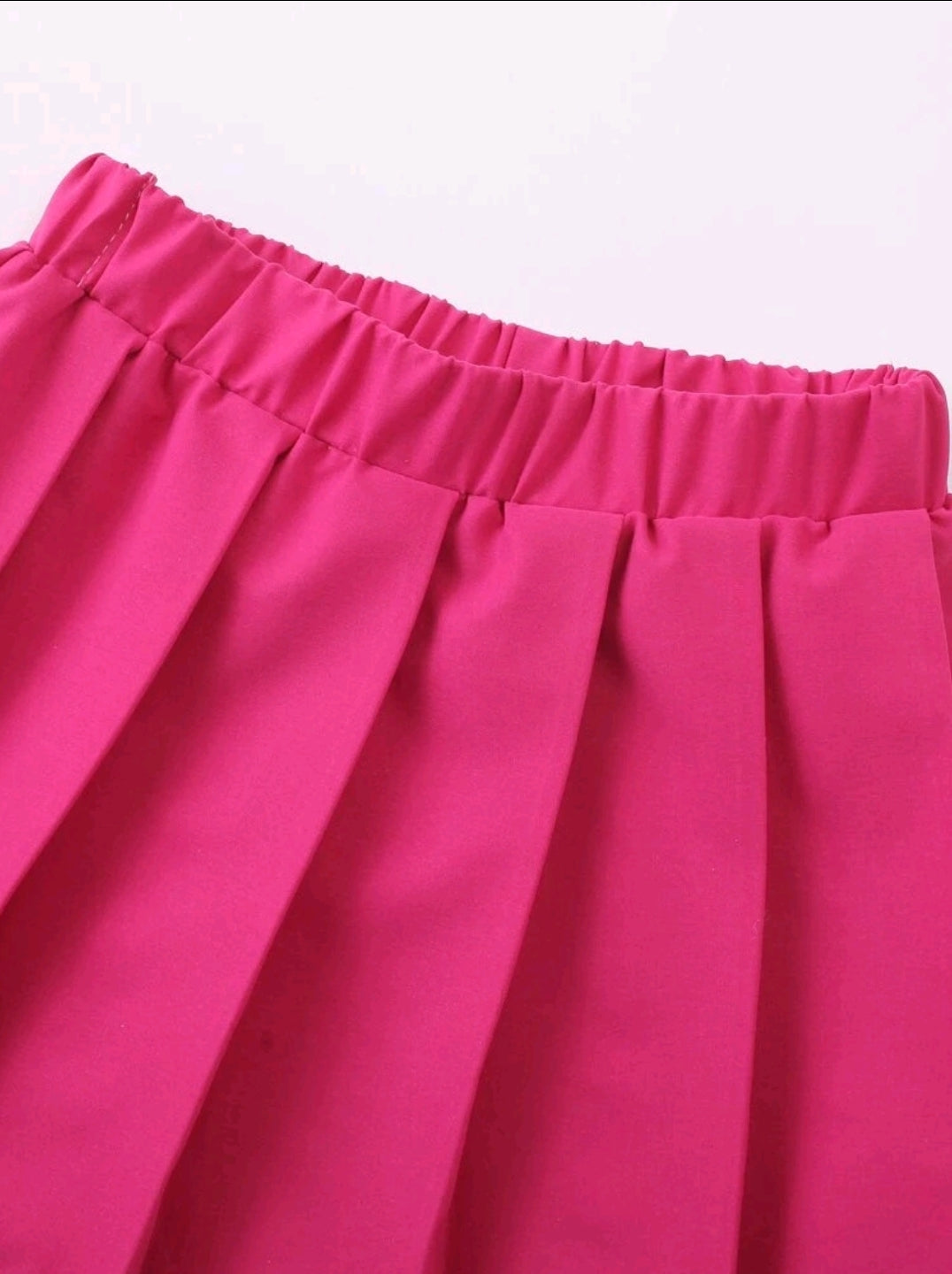 Over Thinking Pink Pleated Set