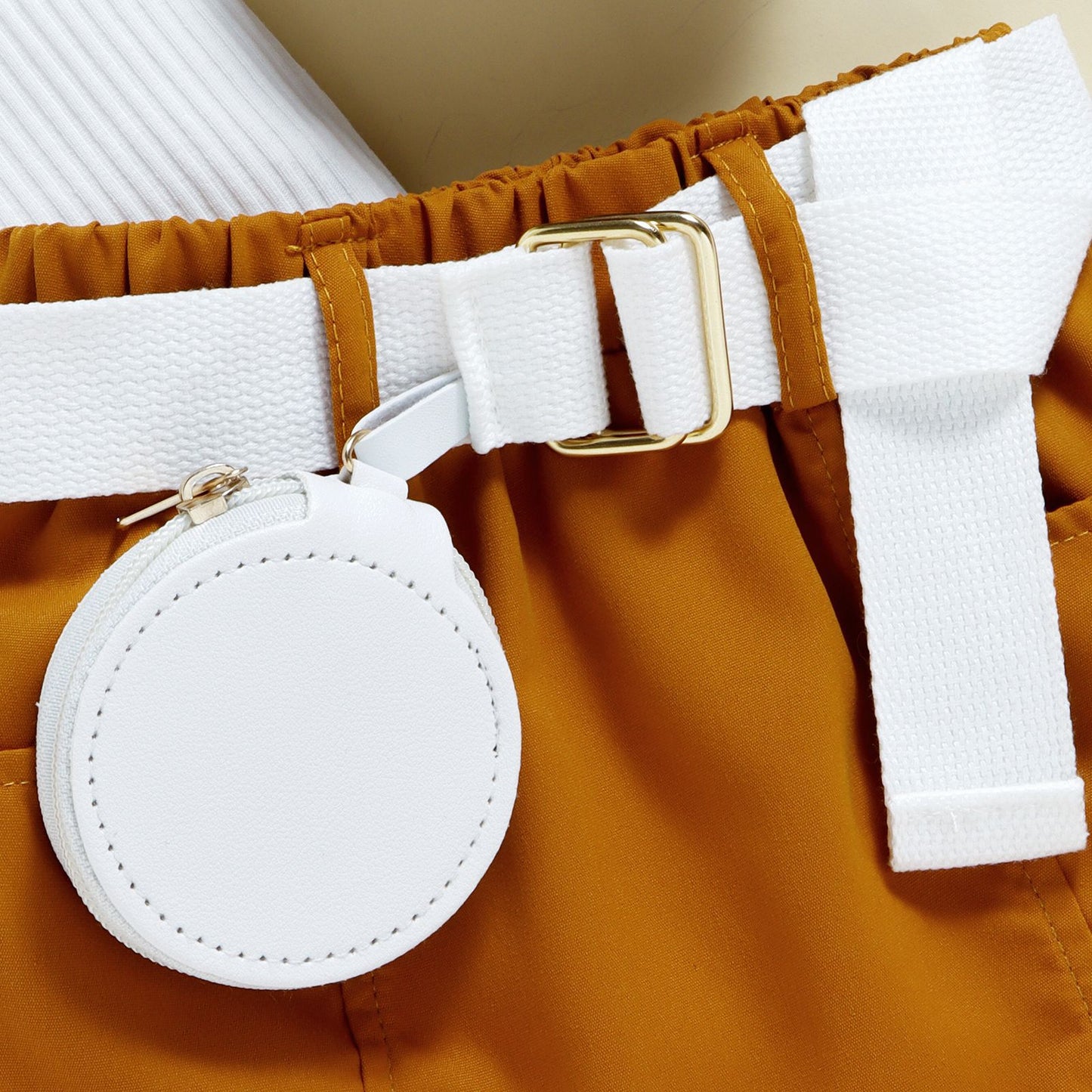 Double Pocket Skirt with Belt Bag and Polar Neck Top
